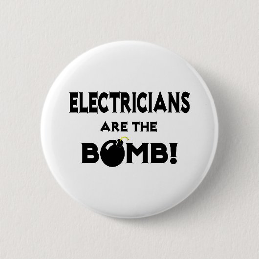 Die Elektriker sind die Bombe! Button (Vorderseite)