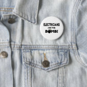 Die Elektriker sind die Bombe! Button (Beispiel)