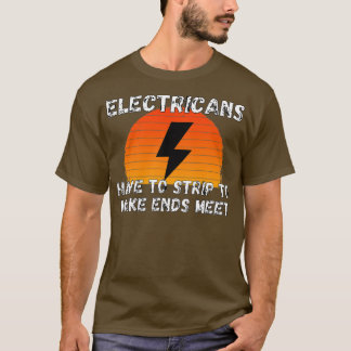 Die Elektriker streiten ab, um den sonnigen Elektr T-Shirt