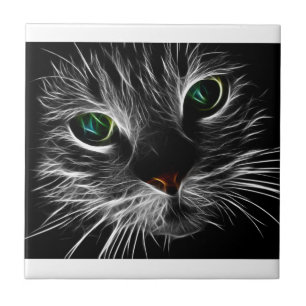 Die "elektrische" Katze Fliese