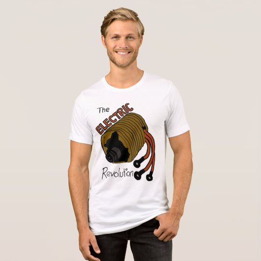 Die elektrische Revolution Tri-Blend Shirt (Vorderseite voll)