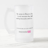 Die elektrischer Fan-mattierte Bier-Tasse Mattglas Bierglas (Links)