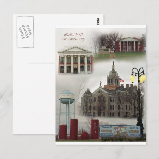 Die Elektrostadt Postkarte (Vorne/Hinten)