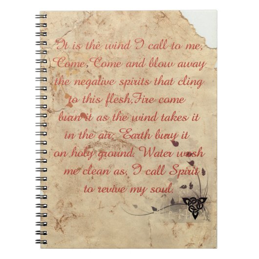 Die Element-Prosa Notizblock (Vorderseite)