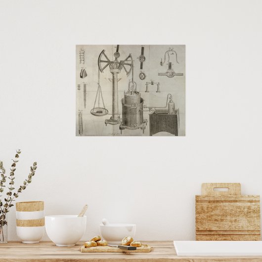 Die Elemente der Chemie" Poster (Küche)