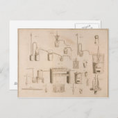 Die Elemente der Chemie" Postkarte (Vorne/Hinten)