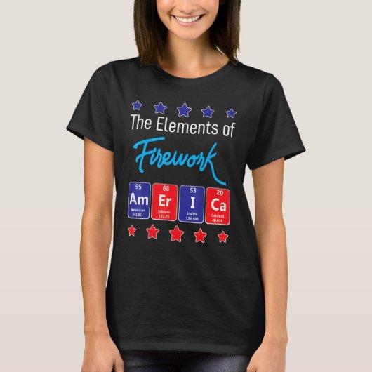 Die Elemente der Firework Merica Feuerwerk Direkto T-Shirt (Vorderseite)