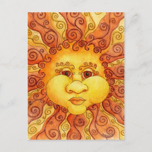 Die Elemente - Feuerpostkarte Postkarte (Vorderseite)