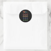 Die Elemente Graphic T Runder Aufkleber (Tasche)