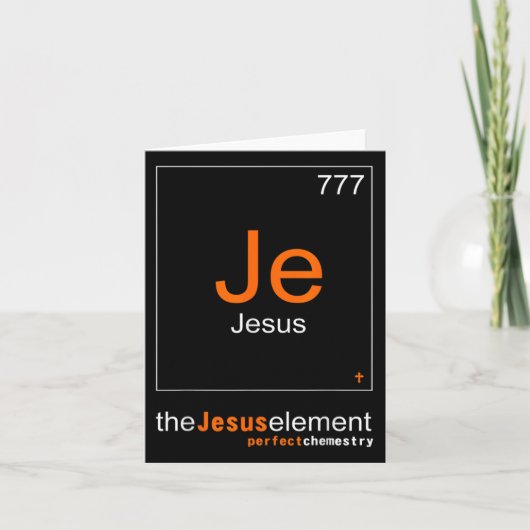 Die Elemente Jesu Christi-Christi-Christentum leug Karte (Vorderseite)