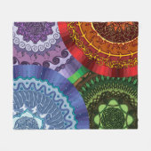 Die Elemente Mandalas Fleece Blanket (Vorderseite (Horizontal))