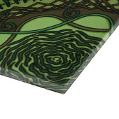 Die Elemente Mandalas gläsernen Schneidebrett (Ecke)