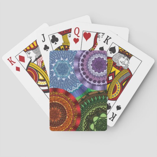 Die Elemente Mandalas Klassische Spielkarten (Rückseite)