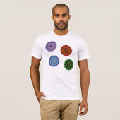 Die Elemente Mandalas Shirt für Männer (Vorne ganz)