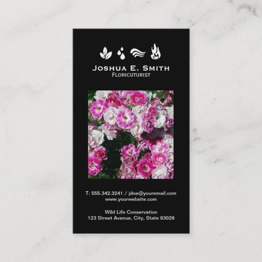 Die Elemente | Umwelt V Visitenkarte (Vorderseite)