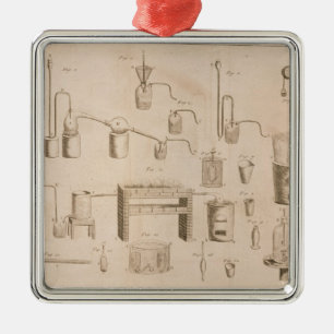 Die Elemente von Chemistry Ornament Aus Metall