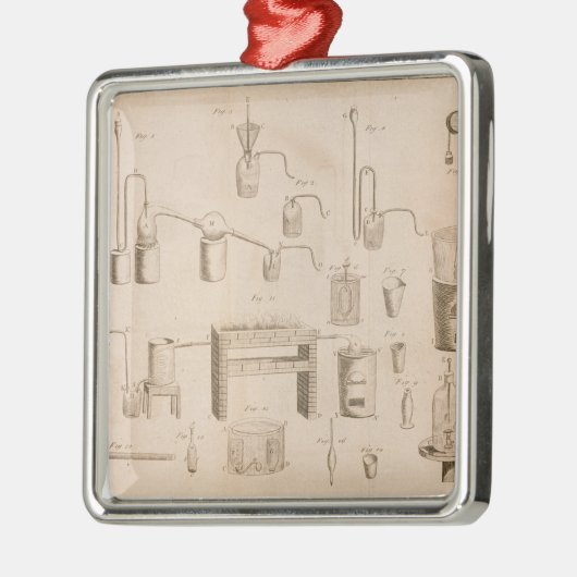 Die Elemente von Chemistry Ornament Aus Metall (Links)