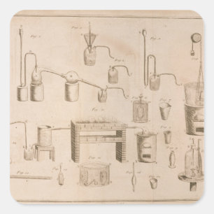 Die Elemente von Chemistry Quadratischer Aufkleber