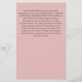 Die Elephant Baby Shower Gender Enthüllung lädt ei Flyer (Hinten)