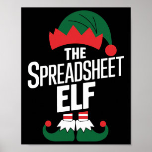 Die Elf-Spreadsheet-Gruppe passt zur Familie Chris Poster