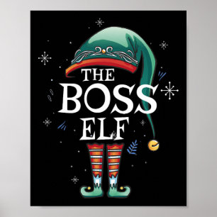Die Elf-Weihnachten-Matching-Elf-Familie für Chris Poster