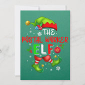 Die Elf-Weihnachtskostüme Lover der Postarbeiter Einladung (Vorderseite)