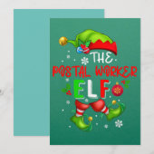 Die Elf-Weihnachtskostüme Lover der Postarbeiter Einladung (Vorne/Hinten)