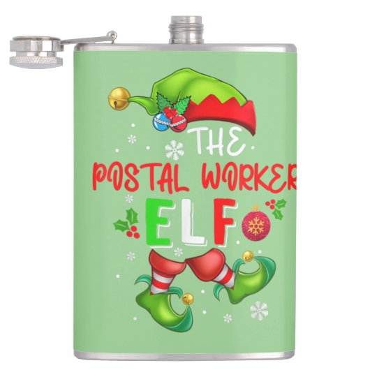 Die Elf-Weihnachtskostüme Lover der Postarbeiter Flachmann (Geöffnet)