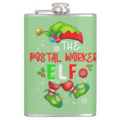 Die Elf-Weihnachtskostüme Lover der Postarbeiter Flachmann (Vorderseite)