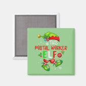 Die Elf-Weihnachtskostüme Lover der Postarbeiter Magnet (Vorderseite/Rückseite)
