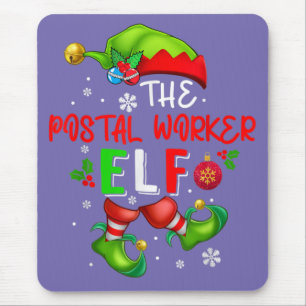 Die Elf-Weihnachtskostüme Lover der Postarbeiter Mousepad