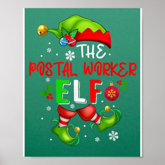 Die Elf-Weihnachtskostüme Lover der Postarbeiter Poster (Vorne)