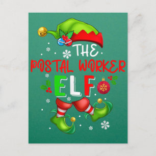 Die Elf-Weihnachtskostüme Lover der Postarbeiter Postkarte