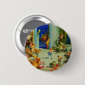 Die Elfen des Weihnachtsmanns arbeiten in seinem W Button (Vorne & Hinten)