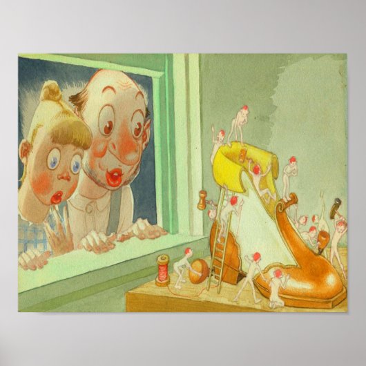 Die Elfen und der Shoemaker Poster (Vorne)