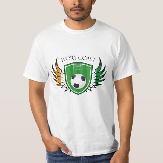 Die Elfenbeinküste-Fußball-Fußball T-Shirt (Vorderseite)