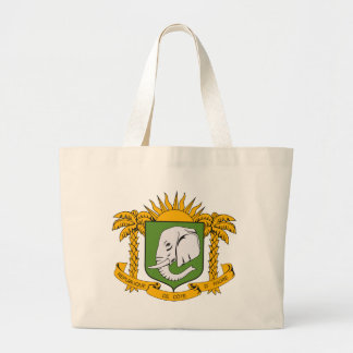 Die Elfenbeinküste-Wappen Taschen-Tasche Jumbo Stoffbeutel