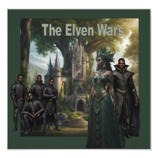 Die Elfenkriege, Buch 2 Cover Art Fotodruck