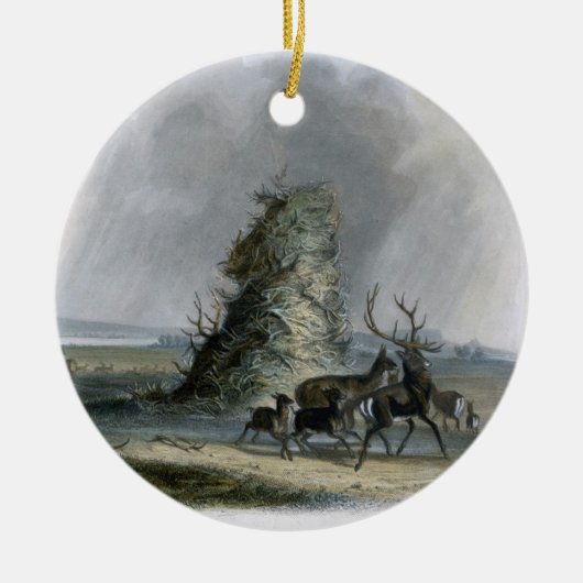 Die Elkhorn Pyramide auf dem oberen Missouri, Keramikornament (Vorne)