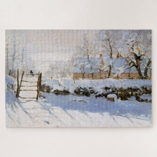 Die Elster (Schneebedeckte Winterlandschaft) (von Puzzle