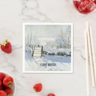 Die Elster von Claude Monet Serviette