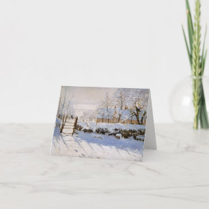 Die Elster (Winterlandschaft) (von Claude Monet) Karte