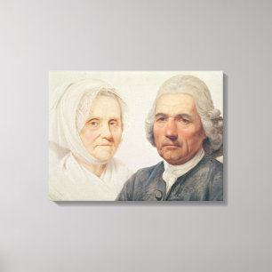 Die Eltern des Künstlers (Öl auf Leinwand) Leinwanddruck