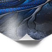 Die Embrace der Natur - Ära der KI Fotodruck (Ecke)