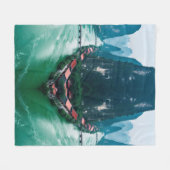 Die Embrace der Natur - Landschaftliche Flusslands Fleecedecke (Vorderseite (Horizontal))