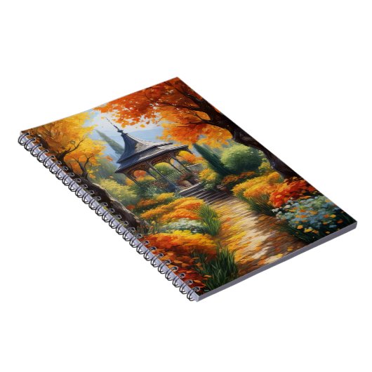 Die Embrace des Herbstes, ein bezauberndes Gazebo Notizblock (Rechte Seite)