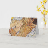 Die Embrace Egon Schiele Karte (Gelbe Blume)