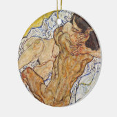 Die Embrace Egon Schiele Keramik Ornament (Links)