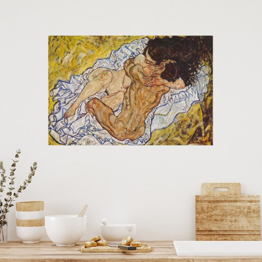 Die Embrace Egon Schiele Poster (Küche)