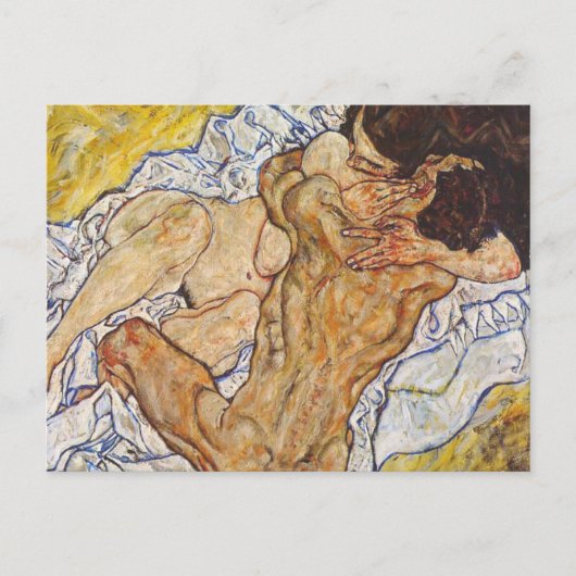 Die Embrace Egon Schiele Postkarte (Vorderseite)
